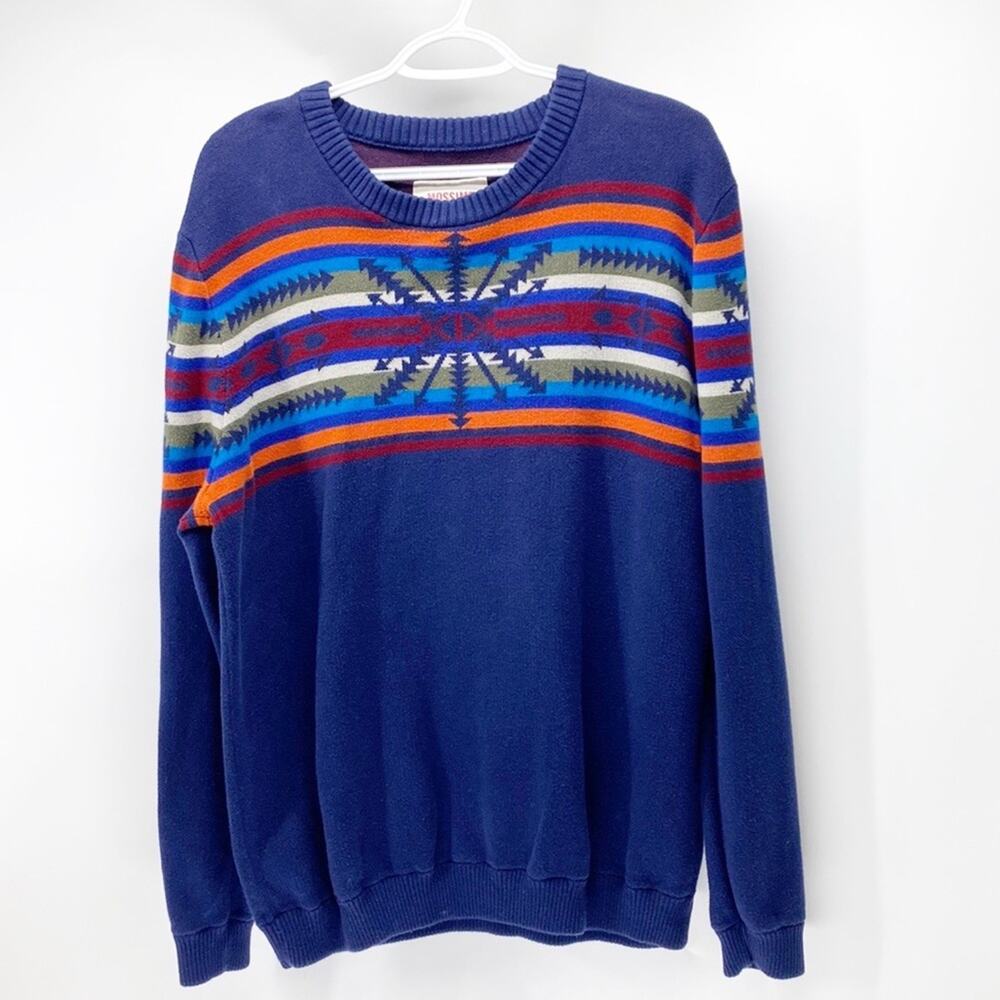 Mossimo Supply & Co Southwestern native Aztec pullover sweater western sz XL